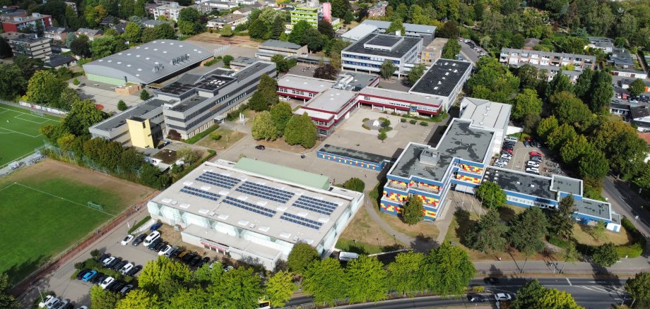 Erkelenzer Schulzentrum, Drohnenaufnahme