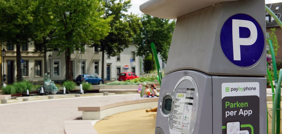 Parkscheinautomat auf dem Franziskanerplatz